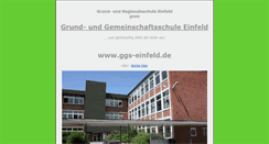 Desktop Screenshot of ghs-einfeld.lernnetz.de