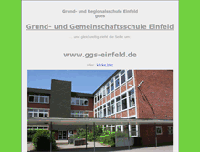 Tablet Screenshot of ghs-einfeld.lernnetz.de